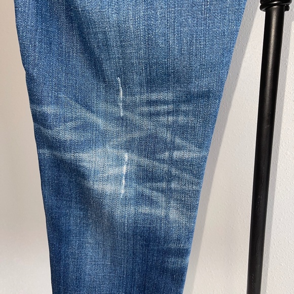 Rock Revival Stephanie Capri Denim Jeans Size 26 Whiskered Distressed Stretch - Picture 6 of 12